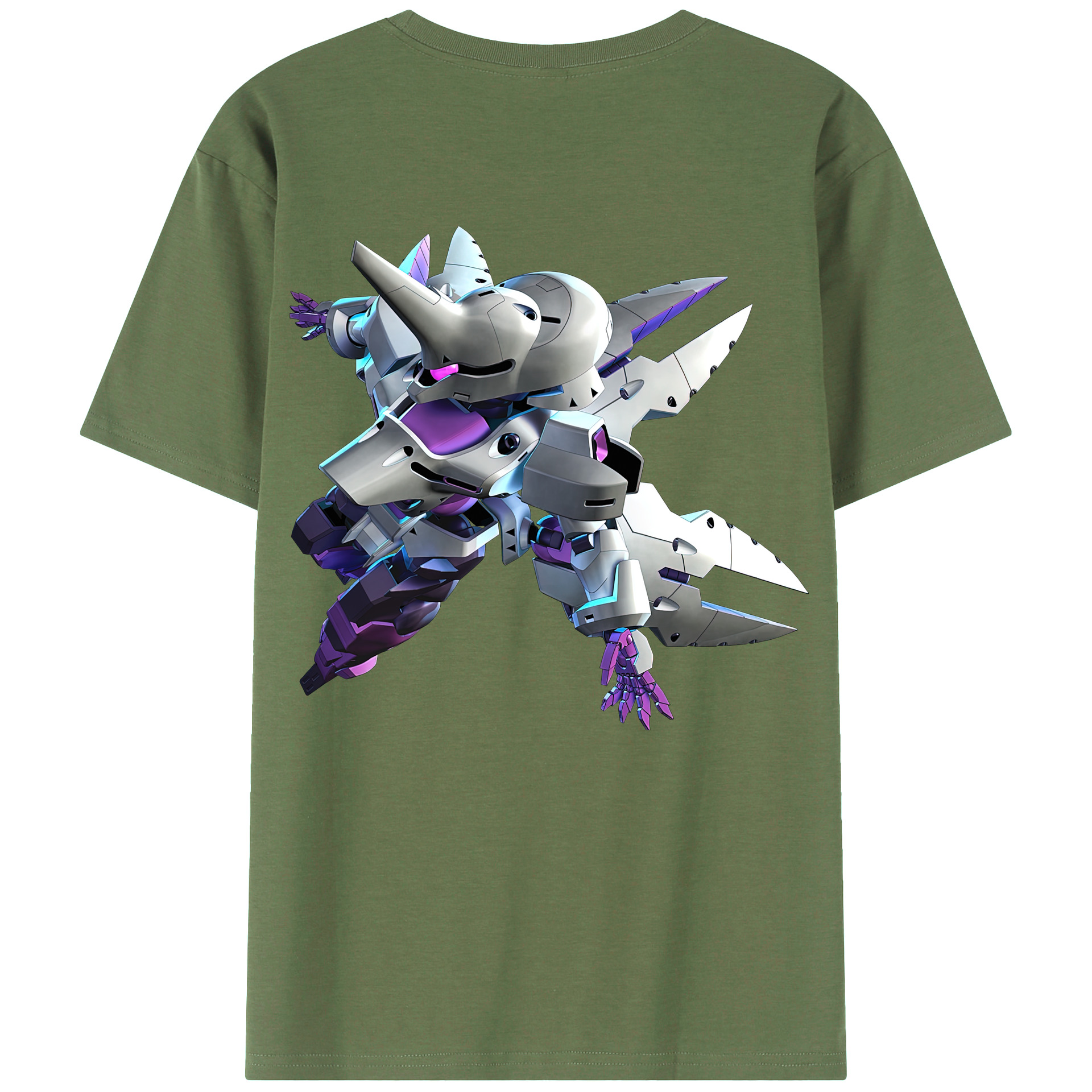 （画像用） 機動戦士ガンダム Mobile Suit Gundam 綿100％ メンズ半袖Tシャツ（バックプリント） 通気性